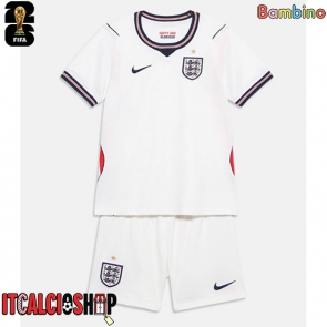 Inghilterra Prima Maglia Bambino Mondiali 2026 Manica Corta (+ Pantaloni corti)